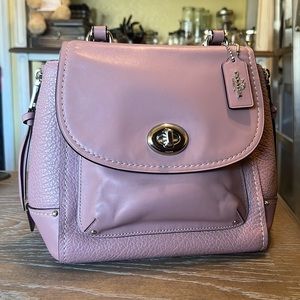 Coach Faye F30525 Leather Convertible Backpack